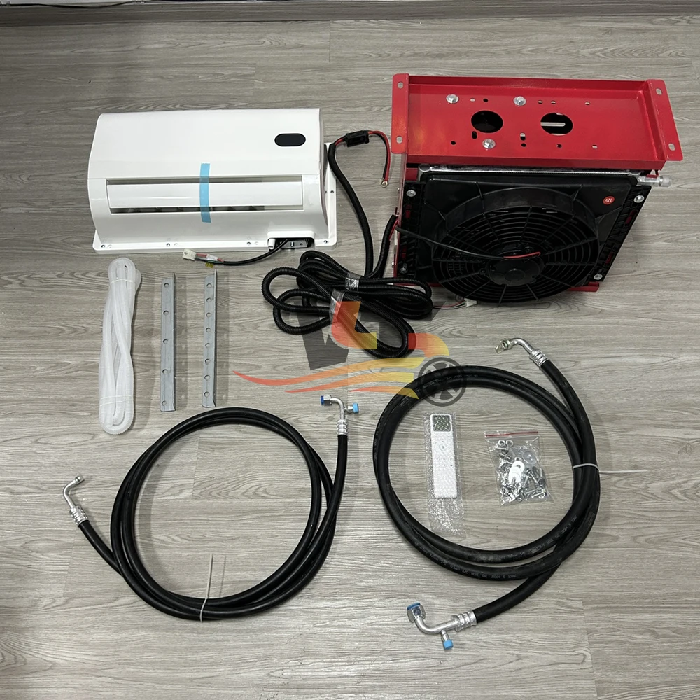 Newest Aire Acondicionado 12v Electric air Conditioner for Cars 12 Volt Mini Split Ac for Semi Truck Rv Ac Unit 24v