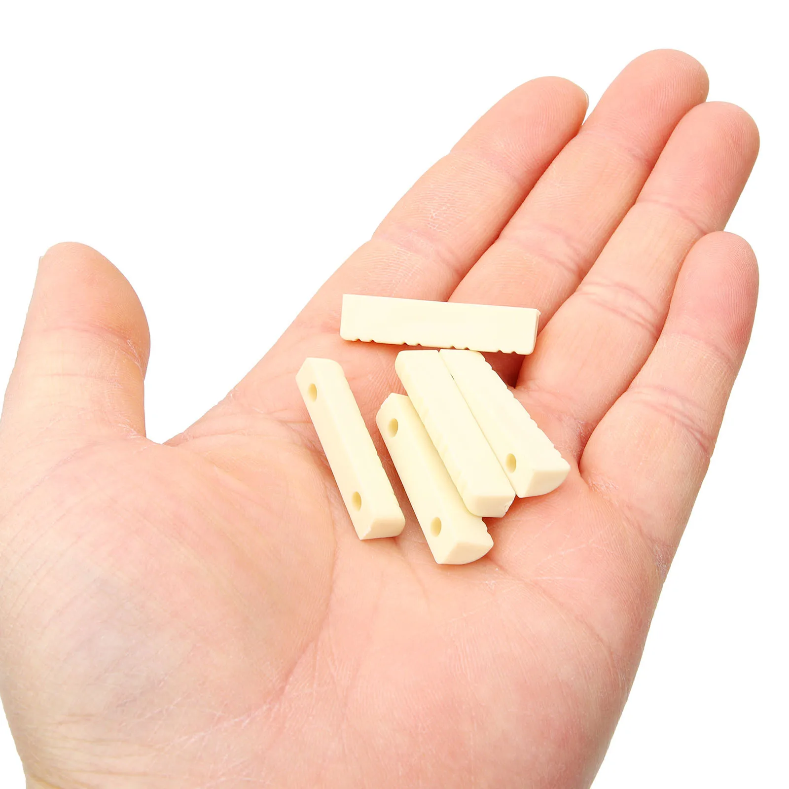 

5Pcs Mandolin Accessories Durable Plastic Mandolin Nut Replacement Parts Suitable for Most 8-String Mandolins Improve Sound and