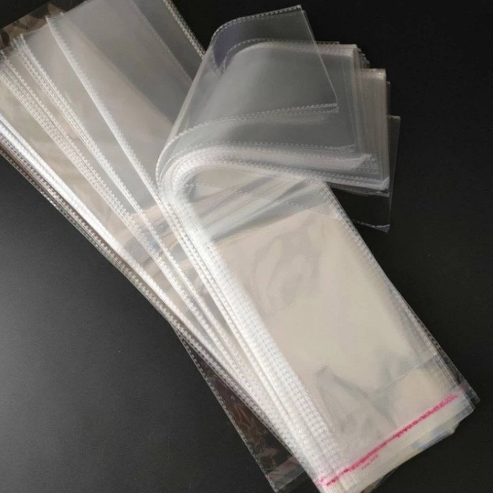 

100pc/pack 10*80cm 32inch OPP Plastic Bags for hair bundles Self Seal Adhesive BOPP PP Opp Poly Plastic Bags wholesale price