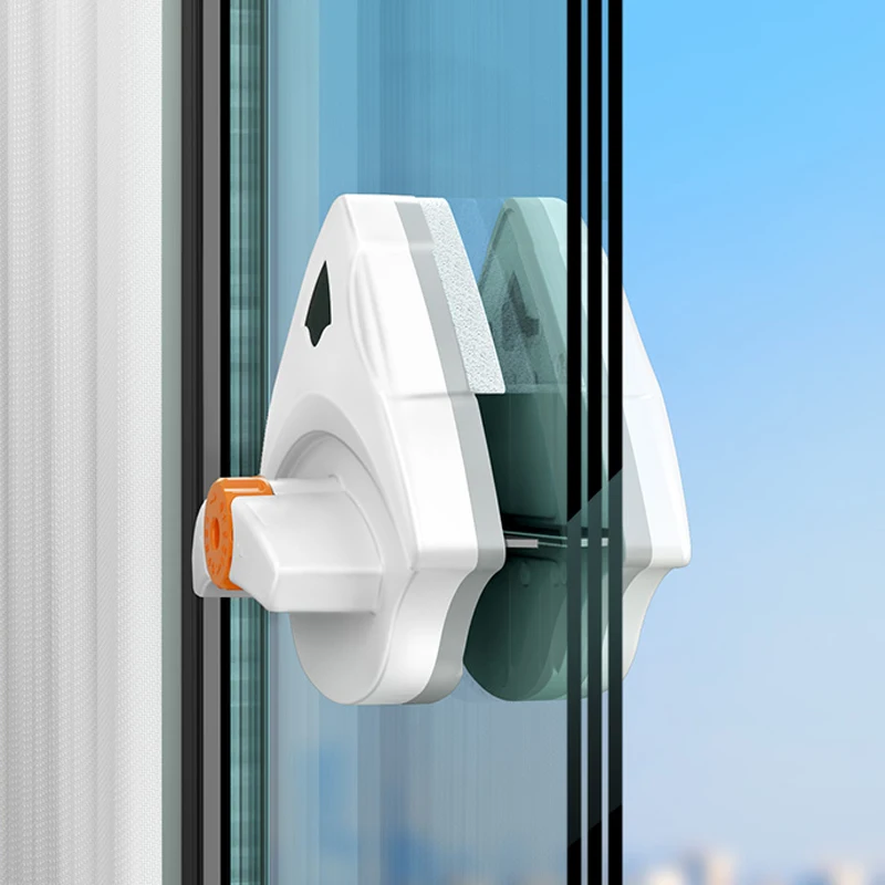 Magnetic window cleaner high-rise window wipe window household double-sided scrub brush scraping cleaning special tool