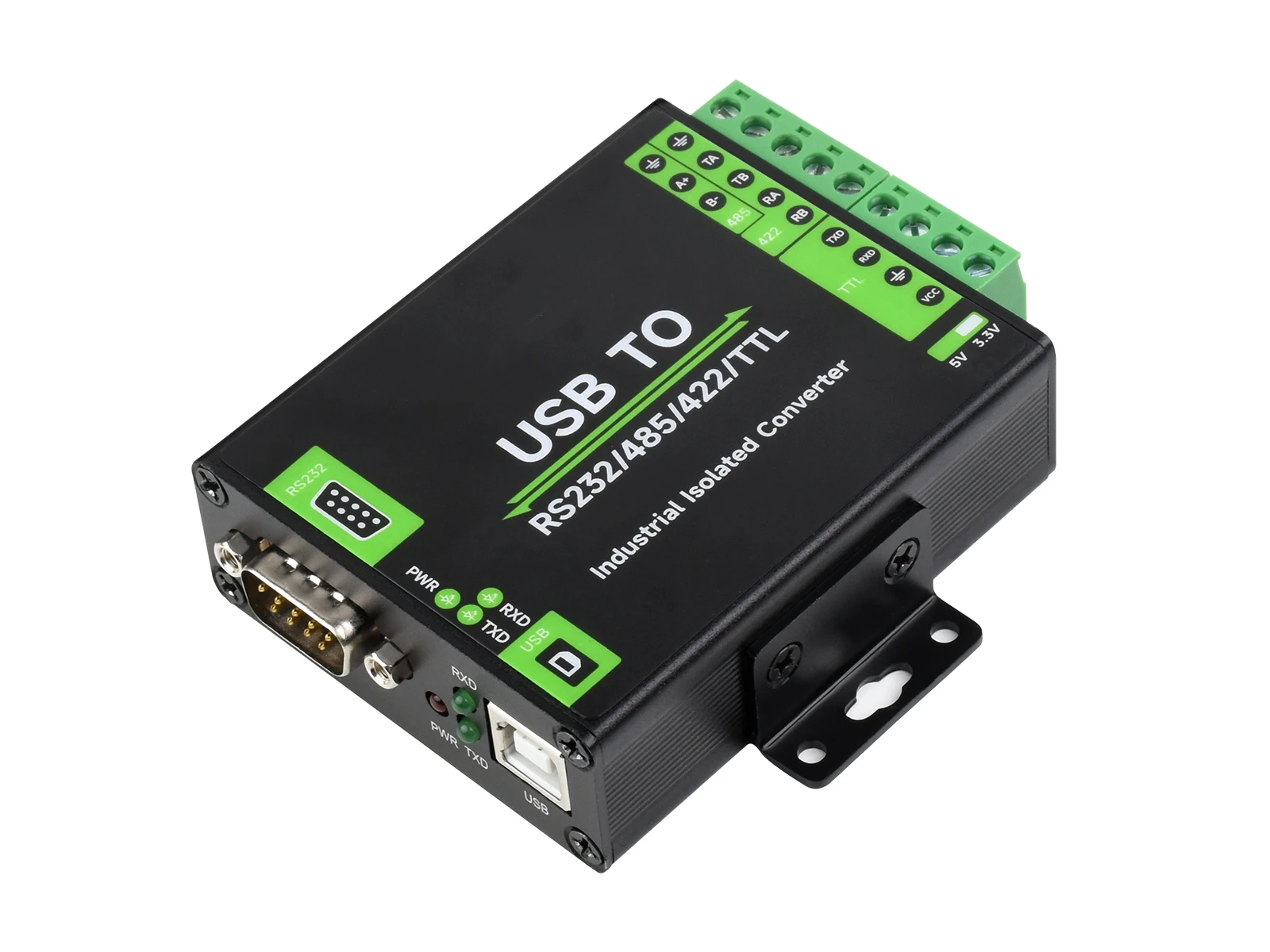 USB naar RS232/RS485/RS422/TTL converter industriële isolatietype, FT232RNL chipschema