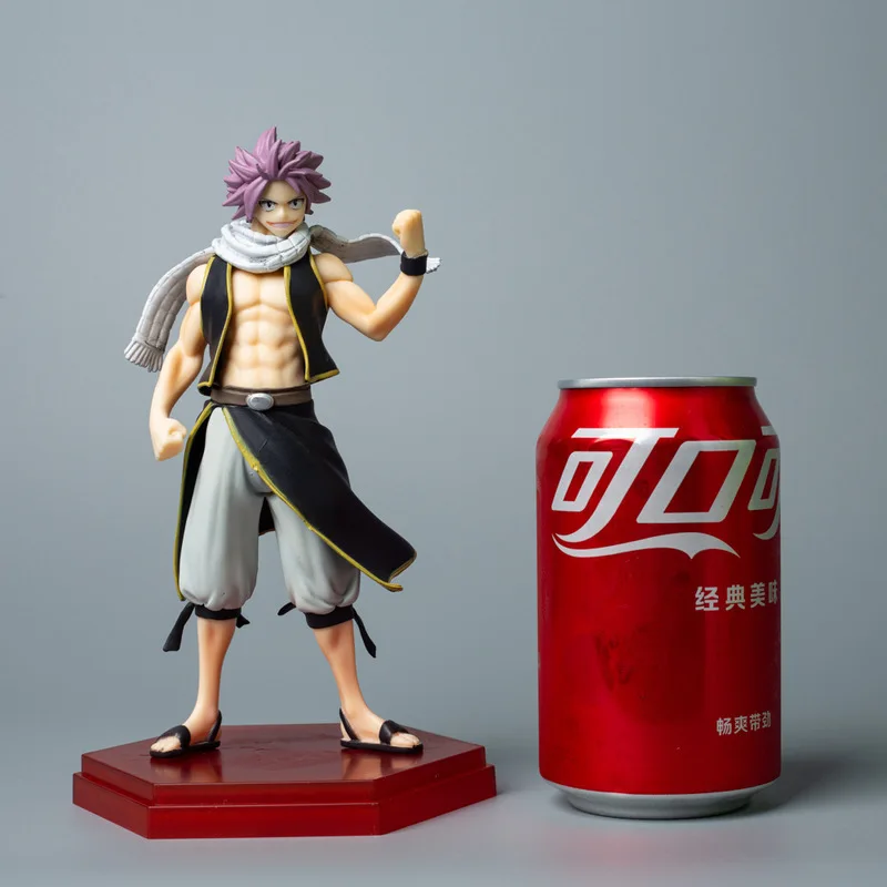 Anime Figure Fairy Tail P.O.P Etherious Natsu Dragneel Standing Model Doll Decoration Box Toys Gifts Desktop Ornament