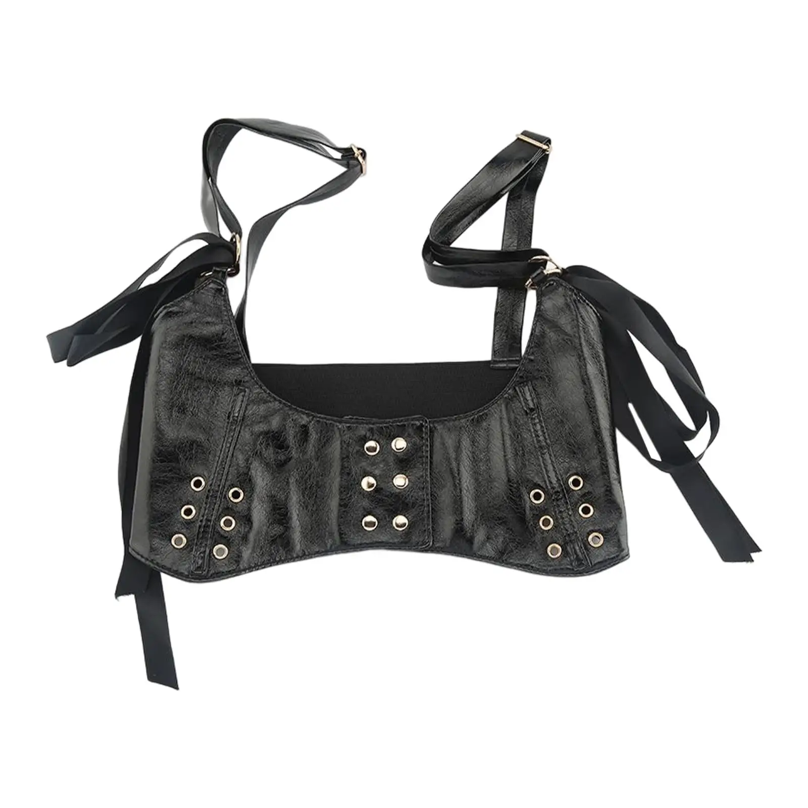 Gothic PU Leather Underbust Corset Belt - Punk Waistband for Halloween Dress