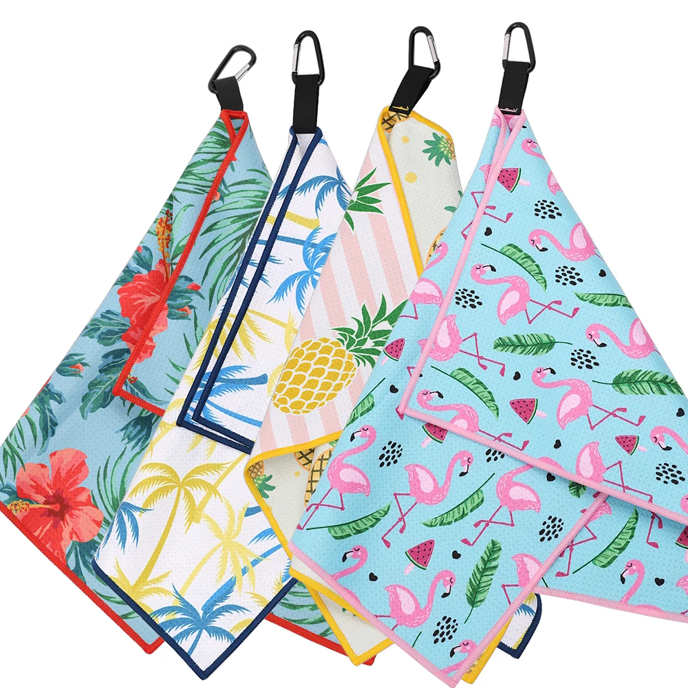 

Full sublimation Pattern Double-sided Printed 40x60 cm Multiple Designs to Choose Microfiber Waffle Golf Towel