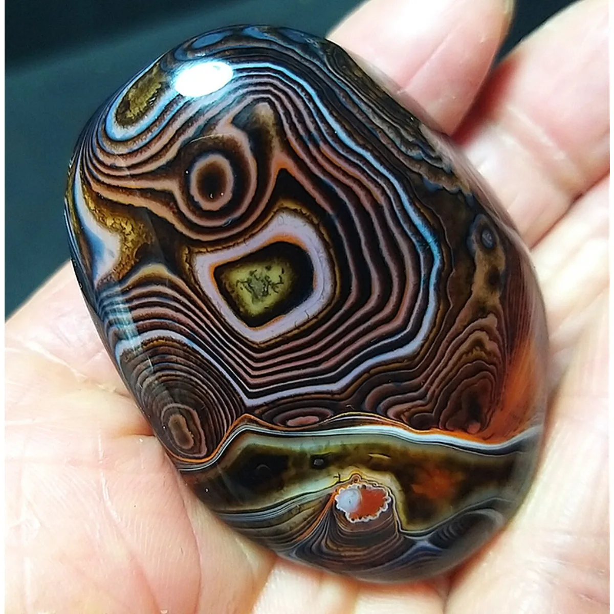 4PC Banded Agate Banded Pattern, Mountain Gem, Polished Tumbled, Vase Filler, Natural Stone, Crystal Collection, Table Display