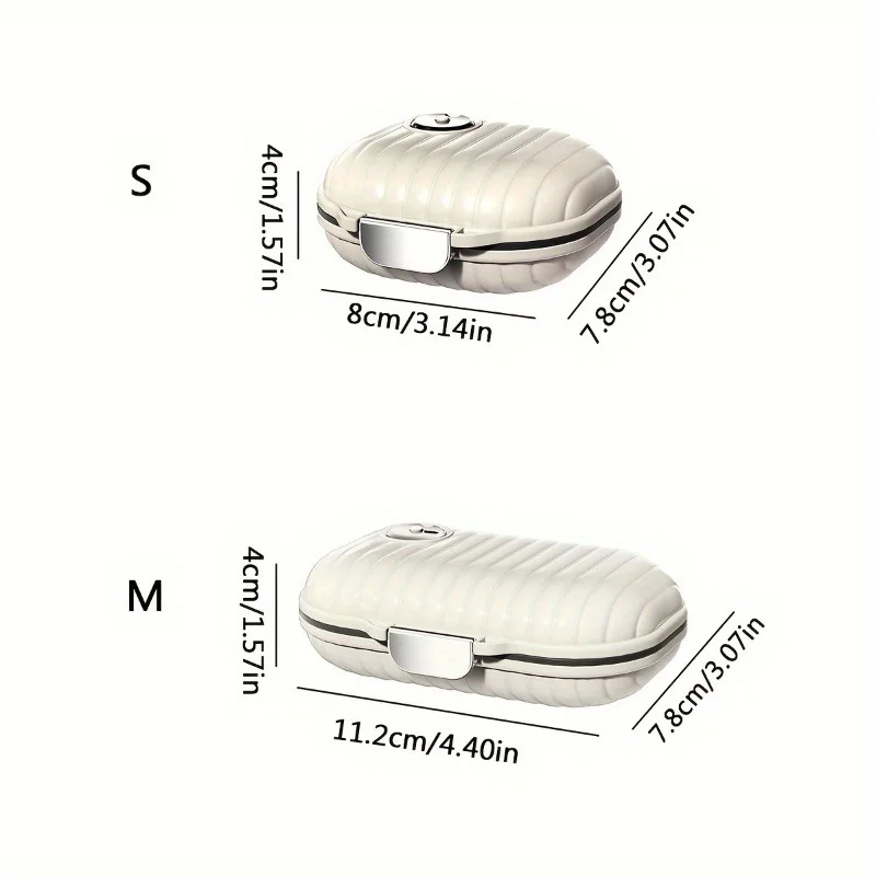 Creative Pill Box Carry-On Pill Box Sealed Portable Pill Box Travel Seven Days 7 Grid Sub-Packaging Pills Sealed Storage Box