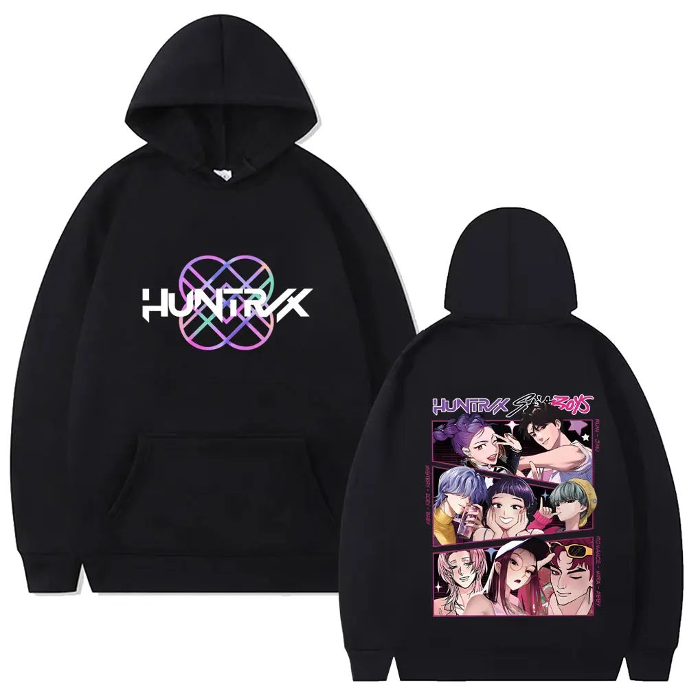 

Movie KPop Demon Hunters Rumi Mira Zoey and Saja Boys Graphic Hoodie Men Women Cartoon Fashion Trend Oversized Hooded Tracksuit