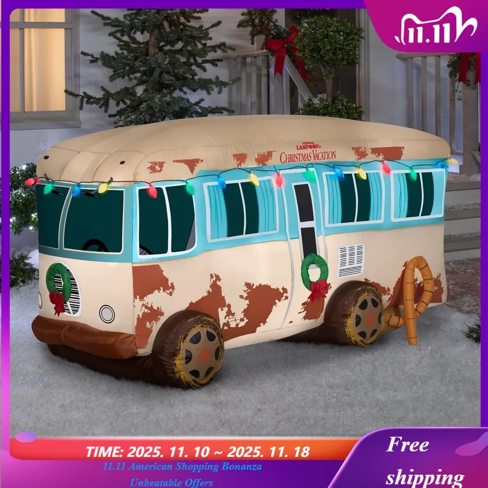 

Рождественский надувной национальный фургон для отдыха Lampoon, высота 4 фута, мульти