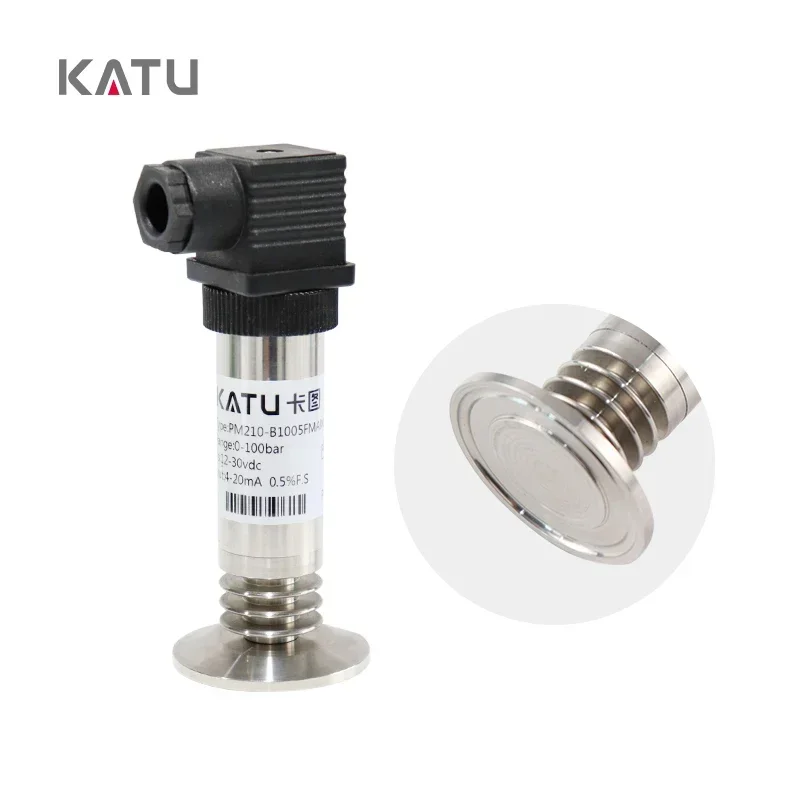 KATU PM210  High Temperature Resistant Flat Film Liquid Level Diaphragm Pressure  Transmitter