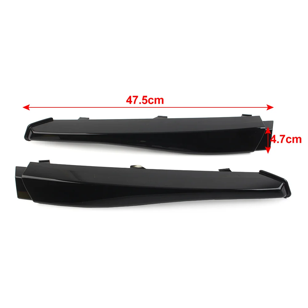 Glossy Black Car Front Bumper Lower Grille Insert Cover Trim For Jaguar XF 2008 2009 2010 2011 CU0381BL