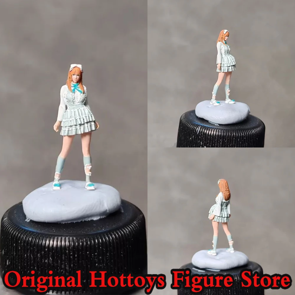

1/64 Scale Female Soldier Fashion Cute Girl Mini Painting Sculpture Character Full Set 2.7cm Action Figure Model Collection