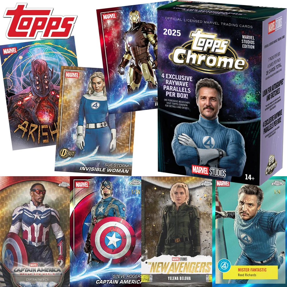 

Genuine Official 2025 Topps Chrome Value American Famous Popular Classic Comic IP Movie Hobby Rare Collection Cards Fans Gifts