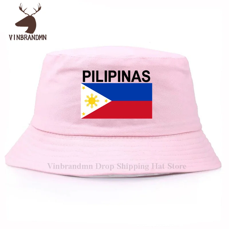 2024 hot sale fashion Philippines Pilipinas country flag baseball cap summer cool bucket hats 100% cotton hip hop visor sun hats