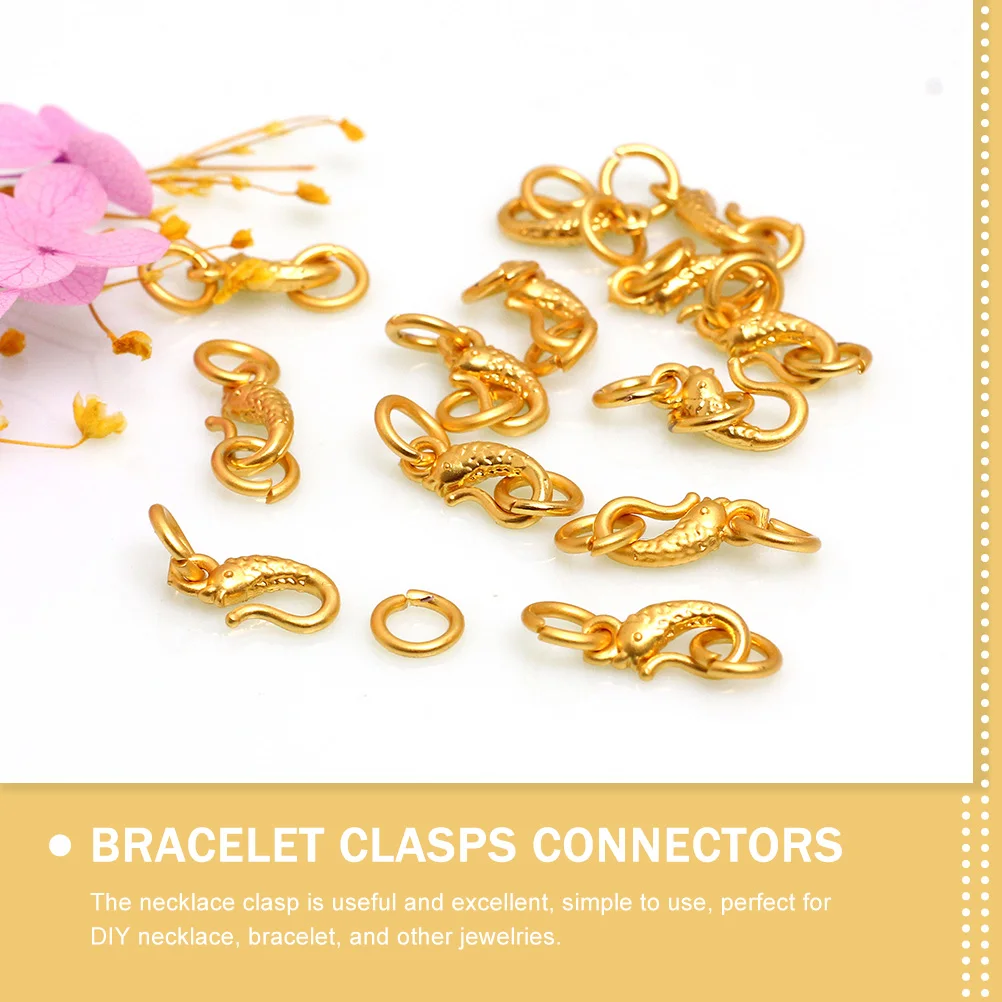 

10pcs Necklace Closures Gufajin Durable Metal Clasps for DIY Bracelet Jewelry Making Supplies Small Decorative