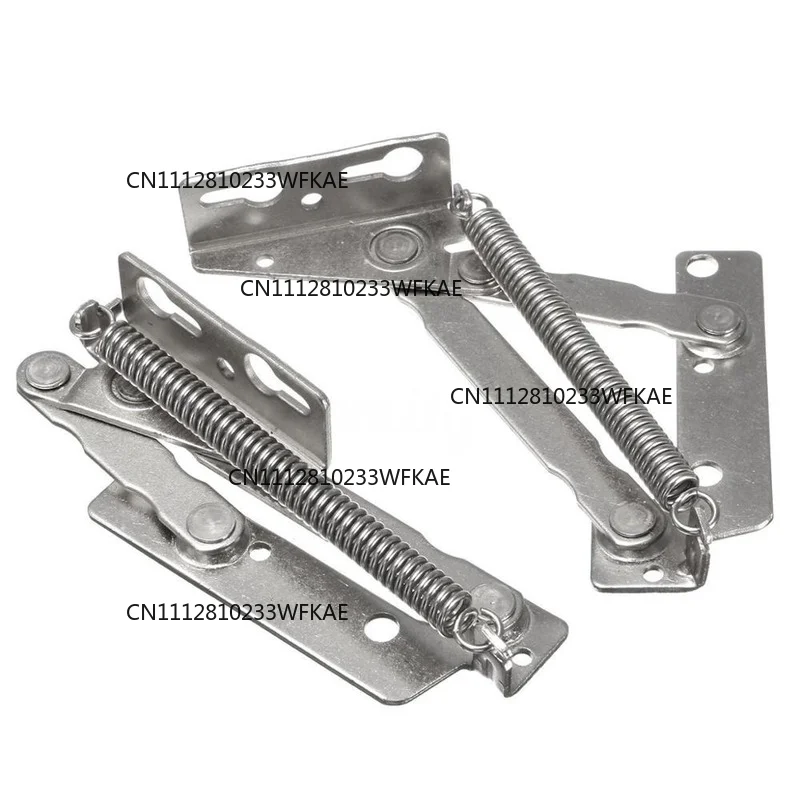 2pcs 80 degree Sprung Hinges Cabinet Door Lift Up Stay Flap Top Support Cupboard Kitchen