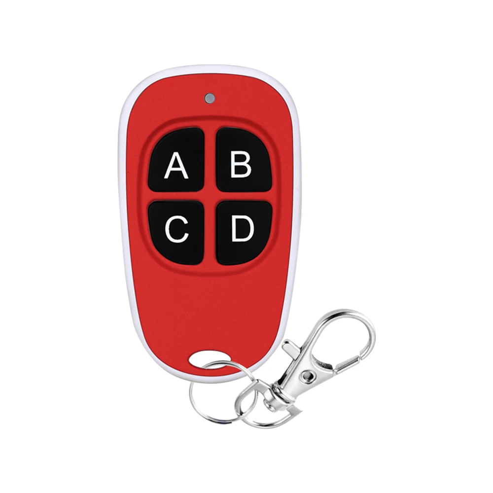​Universal Cloning 4 Keys Duplicator Key Remote Control 433MHZ Cloning Garage Door Remote Control Duplicator Key