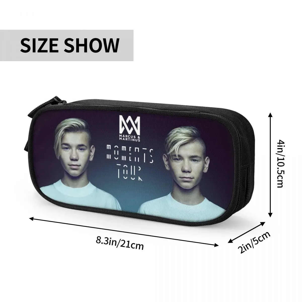 Marcus And Martinus Sweden Norway Eurovision Pencil Cases Large Capacity Pen Bags Pen Box Pencil Pouch For Boys Girls Students