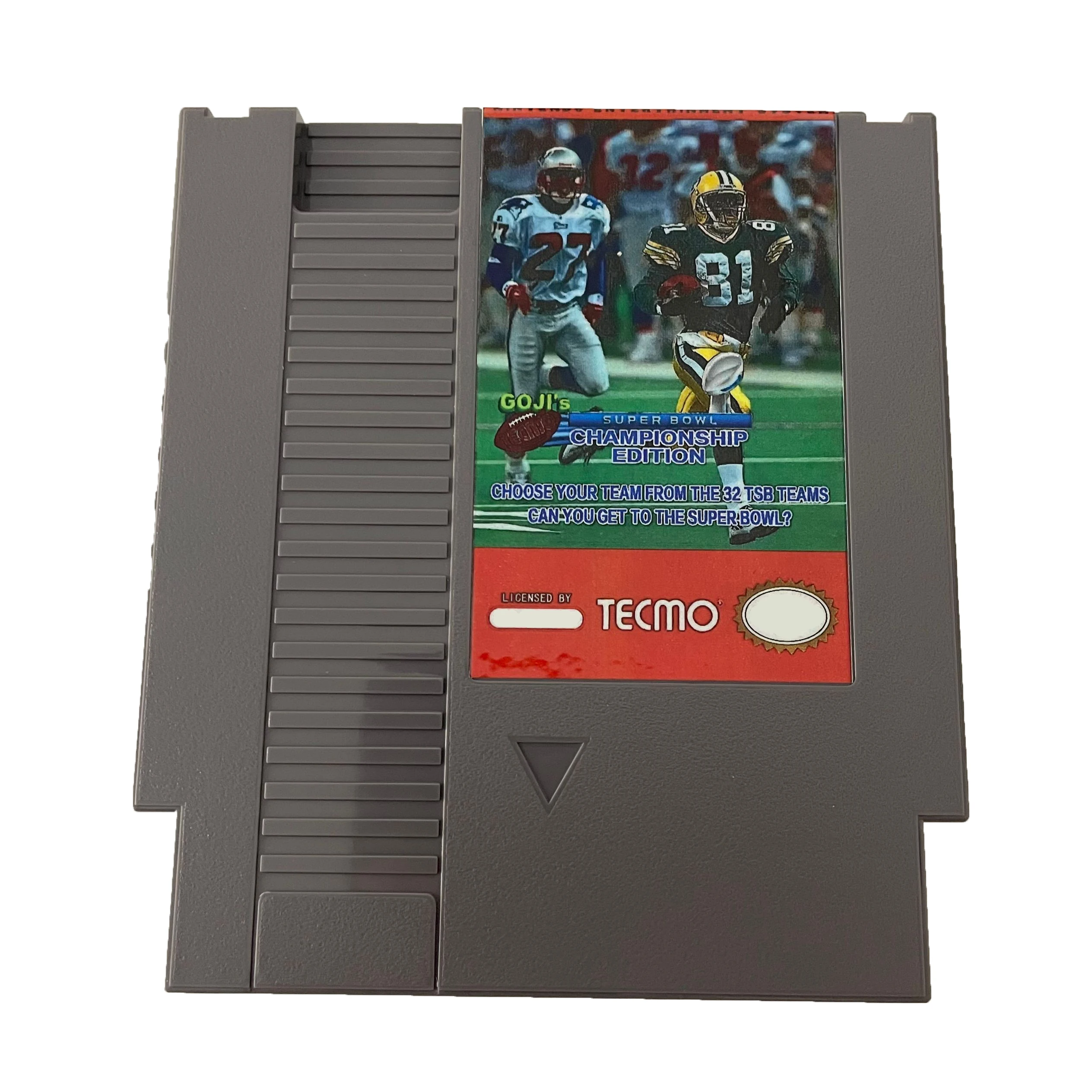 Goji's Tecmo Super Bowl Championship Edition — 8-битный игровой картридж NES для NES Game Cosnole