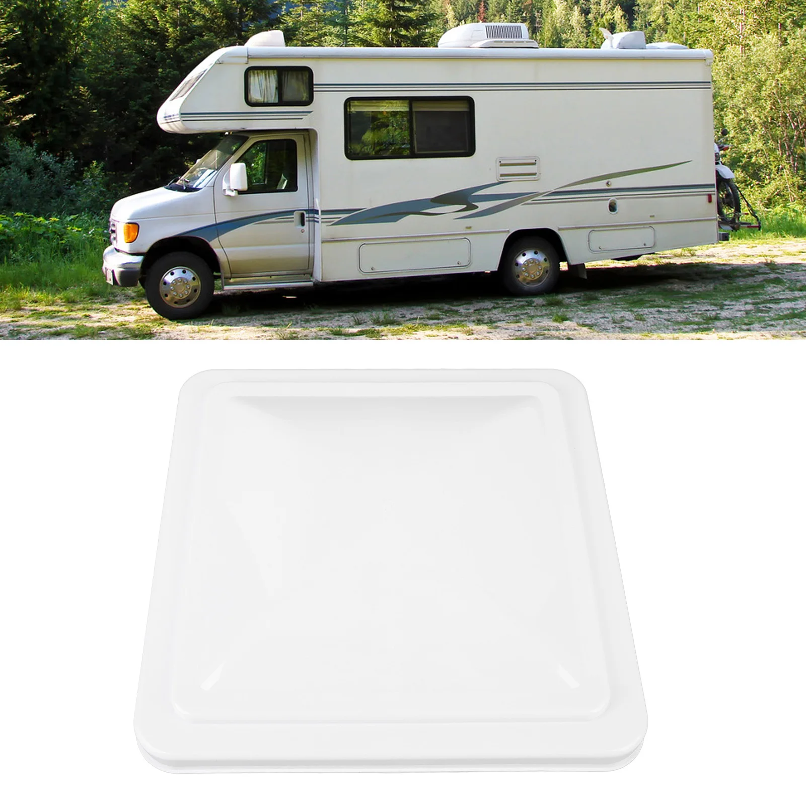 

Крышка вентиляционного отверстия на крыше автофургона, устойчивая к ультрафиолетовому излучению, 14-дюймовая сменная крышка вентиляционного отверстия для кемпинга, прицепа, дома на колесах, белая, 14-дюймовая крышка вентиляционного отверстия на крыше авто