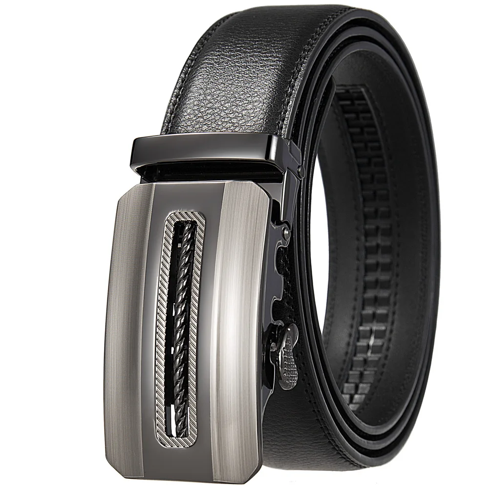 

Mens Vintage Retro Cowskin Leather Belts Automatic Buckle Belt For Men Suit Trouser Belt 35mm Width Strap Male
