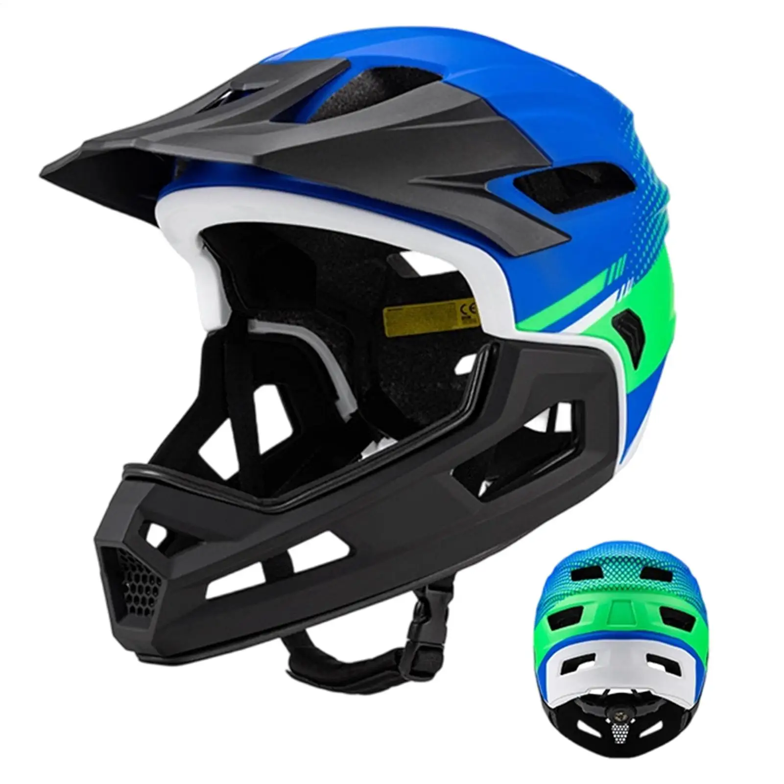 

Full Face Bicycle Helmet Head Protection For Cycling Shock Absorption Cycling Helmet For Bicycle Motocross Motorcycle Scooter