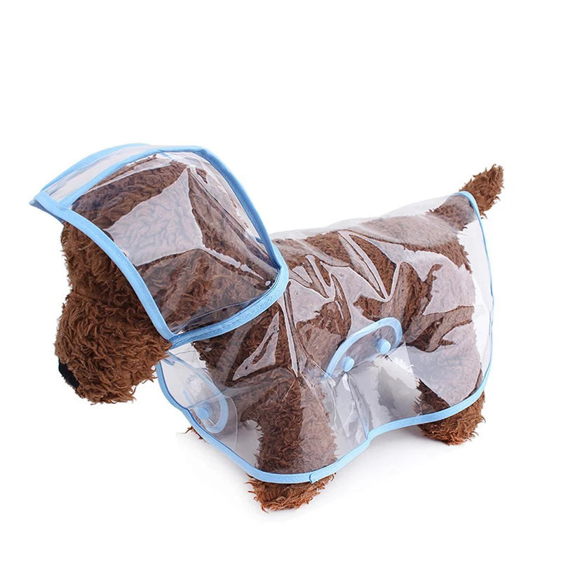 

Wholesale Custom Transparent PVC Dog Clothes Pet Accessory Outdoor Dog Raincoat