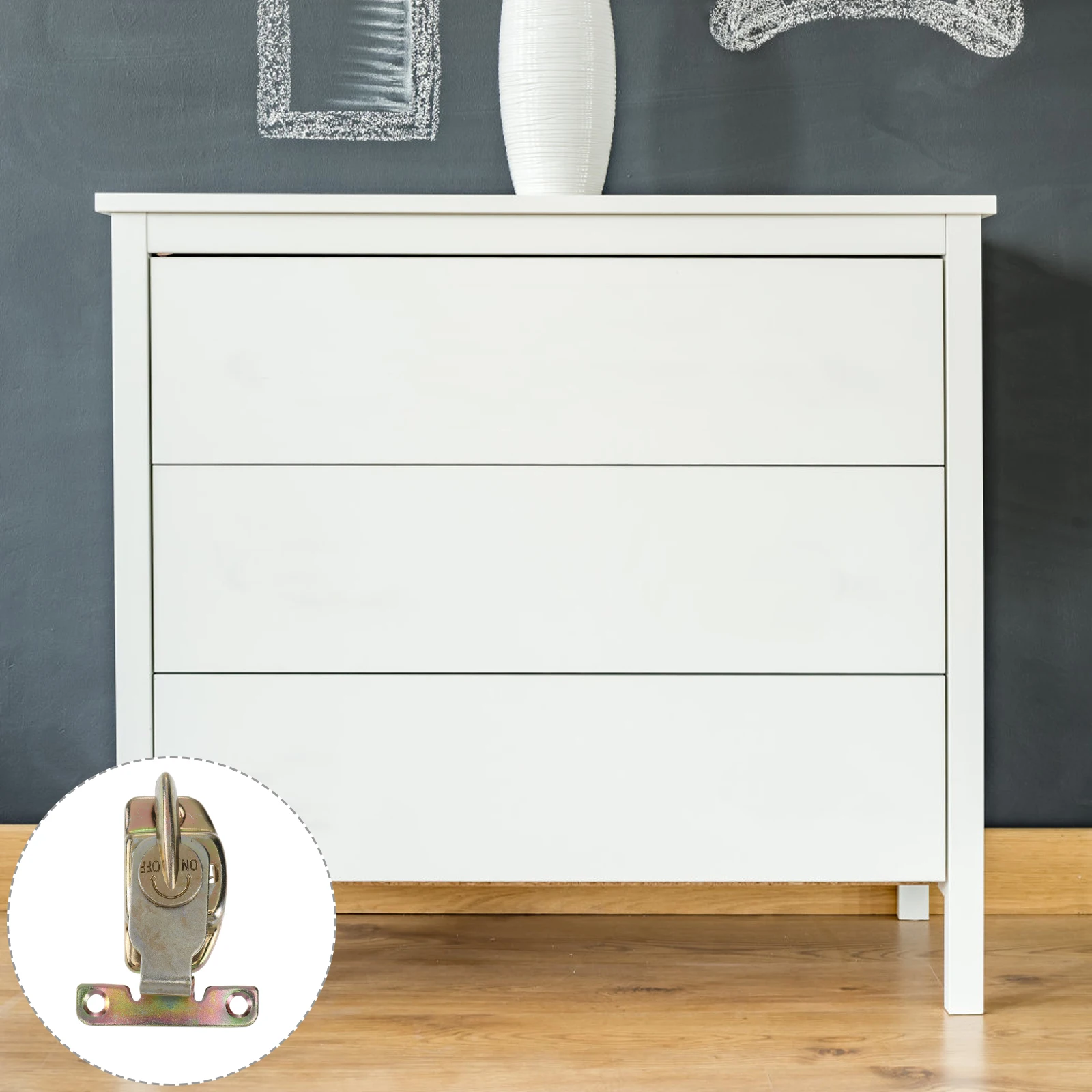 

4pcs Golden Metal Table Locking Clip Zinc Plated For Dining Tables With Alignment Pins Sturdy Latch Handle Fastener Connector