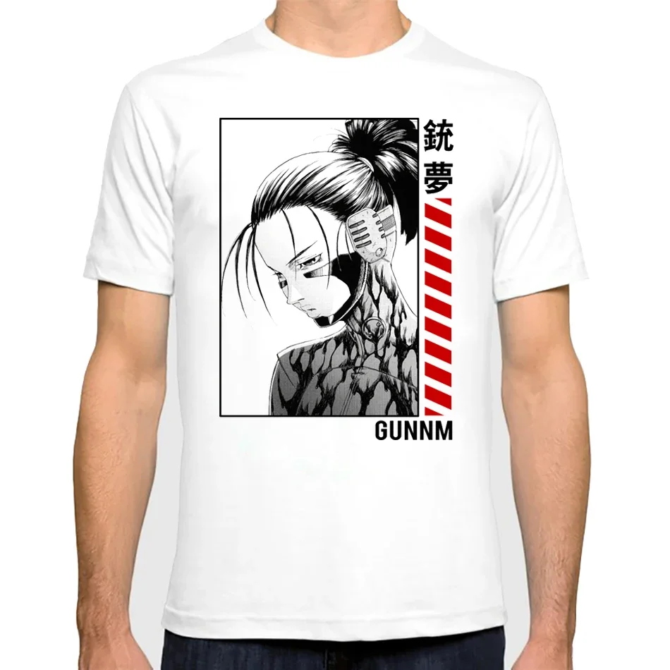 Japanese Anime Batlle Angel Gunnm Manga Print T Shirt Streetwear Men Fashion Short Sleeve New Unisex Loose Outfits new