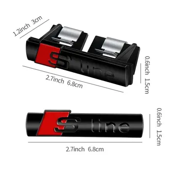 Line 標誌車前格柵徽章貼紙金屬 S Line 標誌適用於Audi S A3 A4 B8 8P 8V B6 A5 A6 C7 Q5 B9 B7 C6 A1 Q7 Q3 Tt A7 8 最佳銷售 奧迪TT標誌 - №3
