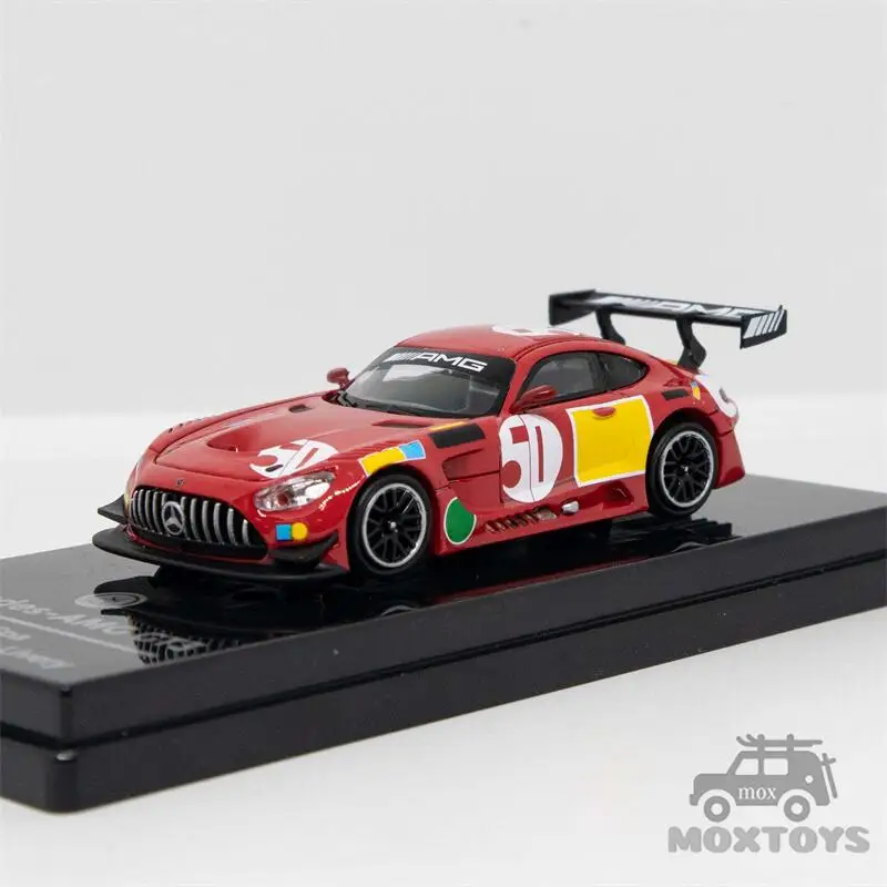 PARA64 1:64  GT3 EVO Red Pig #50 Custom Edition /Panda #90 Diecast Model Car