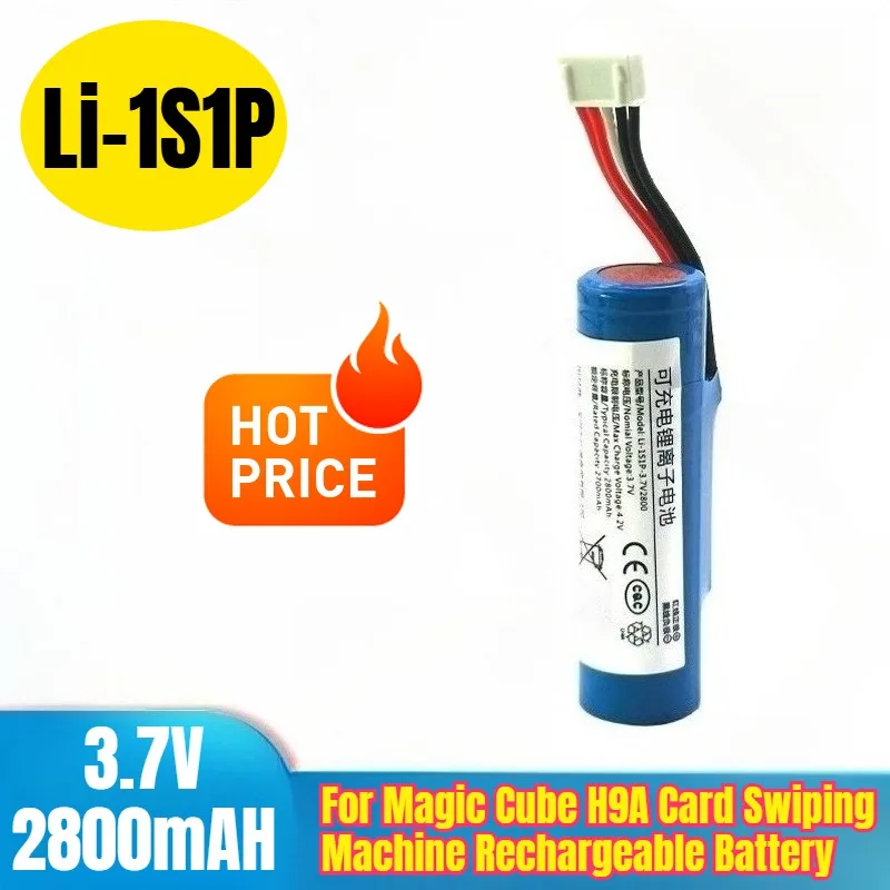 

Li-1S1P 3.7V 2800mAH Rechargeable Battery for Magic Cube H9A Card Swiping Machine