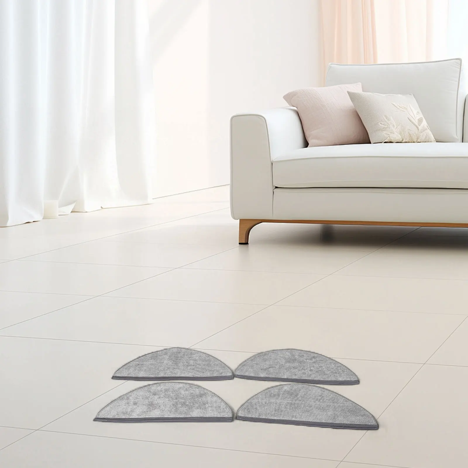 Microfiber Replacement Mop Cloths for Roborock Q10 X5+ Q10P Q10P+ Q8 Max of 4 or 10 for Continued Floor Cleanliness