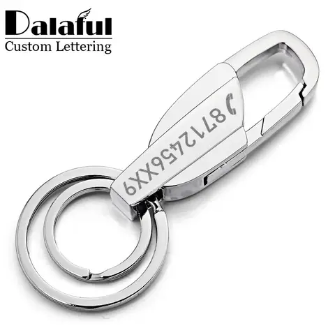 Personalized Metal Keychains with Engraving Dalaful