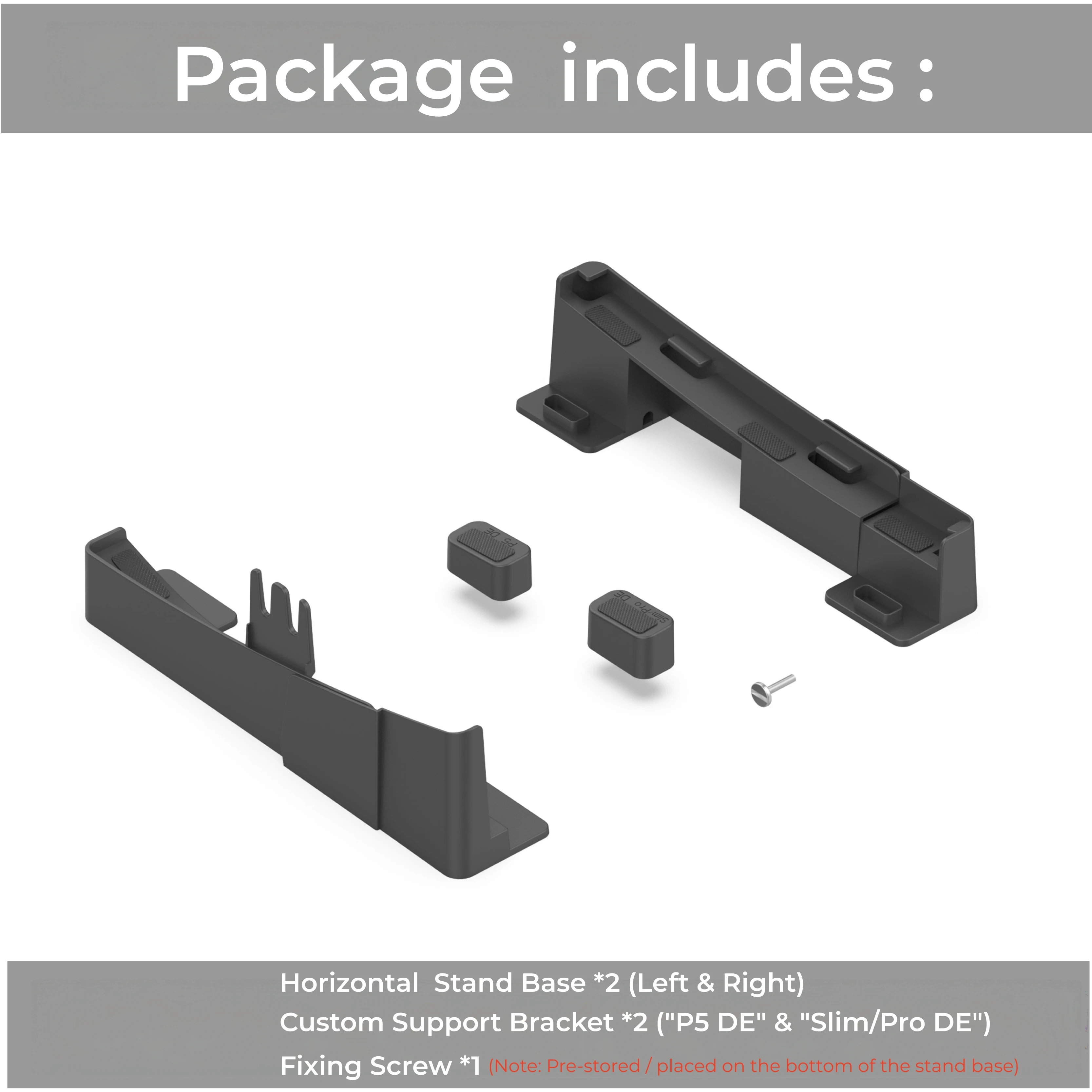PS5/Slim/Pro Horizontaler Ständer für Disc- und Digital-Konsolen, Schützender Stabiler PlayStation 5 Ständer, Skalierbares Design für PS5-Zubehör – Detail 21