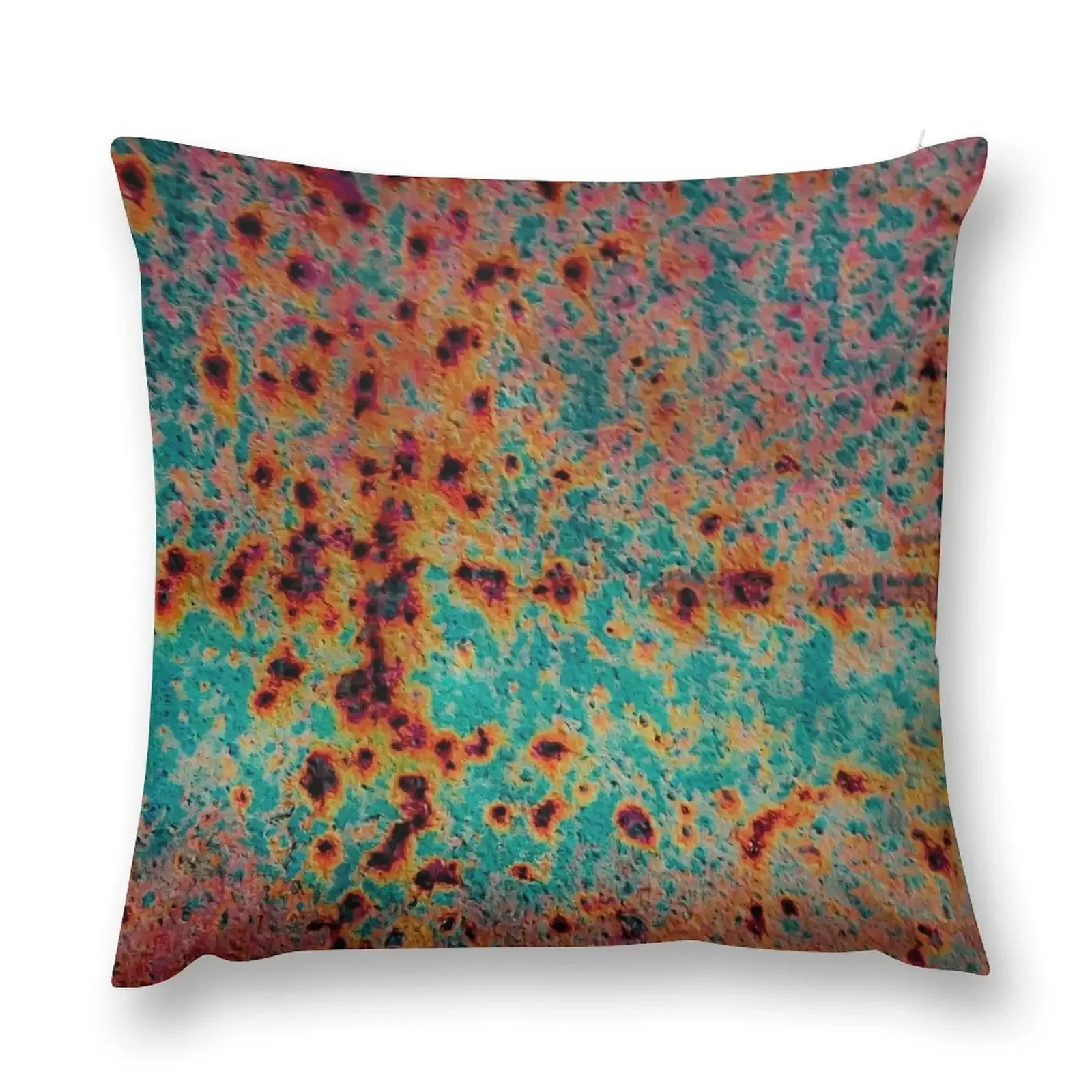 

Orange and Aqua Rust Throw Pillow Luxury Pillow Cover luxury sofa pillows Pillows Aesthetic Christmas Pillow Covers