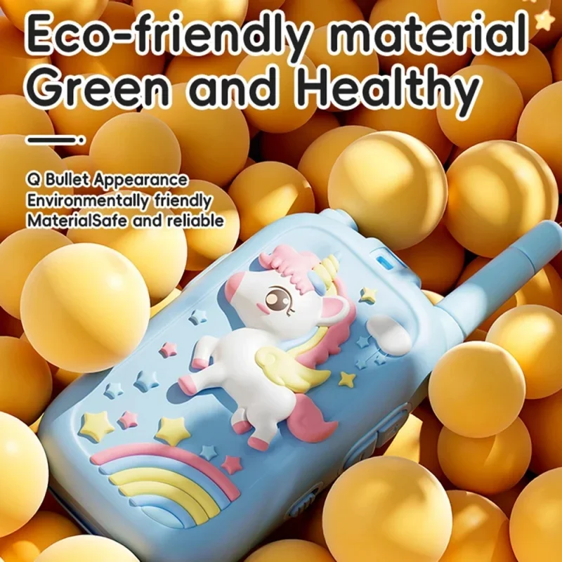 2-pack Type-C Charge Video Walkie Talkies voor kinderen Peuterspeelgoed voor binnen Kamperen Reizen Verjaardagscadeaus voor kinderen van 3-12 jaar