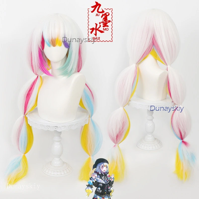 

NebulaCloak Store Noah Jogasaki Cosplay Wig Game Magical Girl Witch Trials Anime Cosplay Women Colorful Wig Heat Resistant Ha