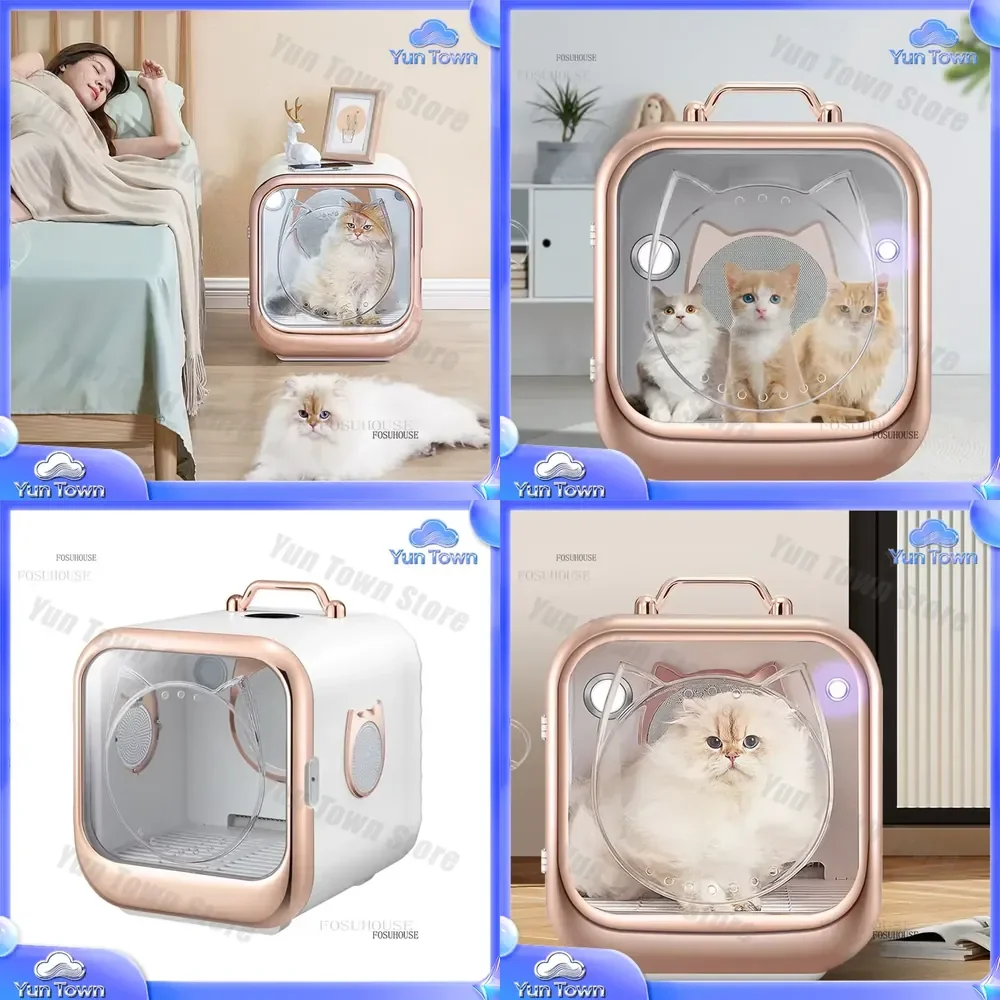 Automatic Cat Water Blower for Pets Dog Hair Dryer Intelligent Pet Drying Box Bath Hair Blowing Machine for Household Pet