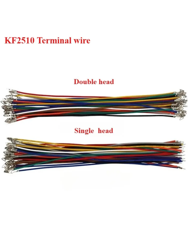 

100pcs KF2510 Terminal Electronic Wire 2.54mm Connecting Line22/24/26AWG Single Double Head Crimping Cable 10/20/30CM