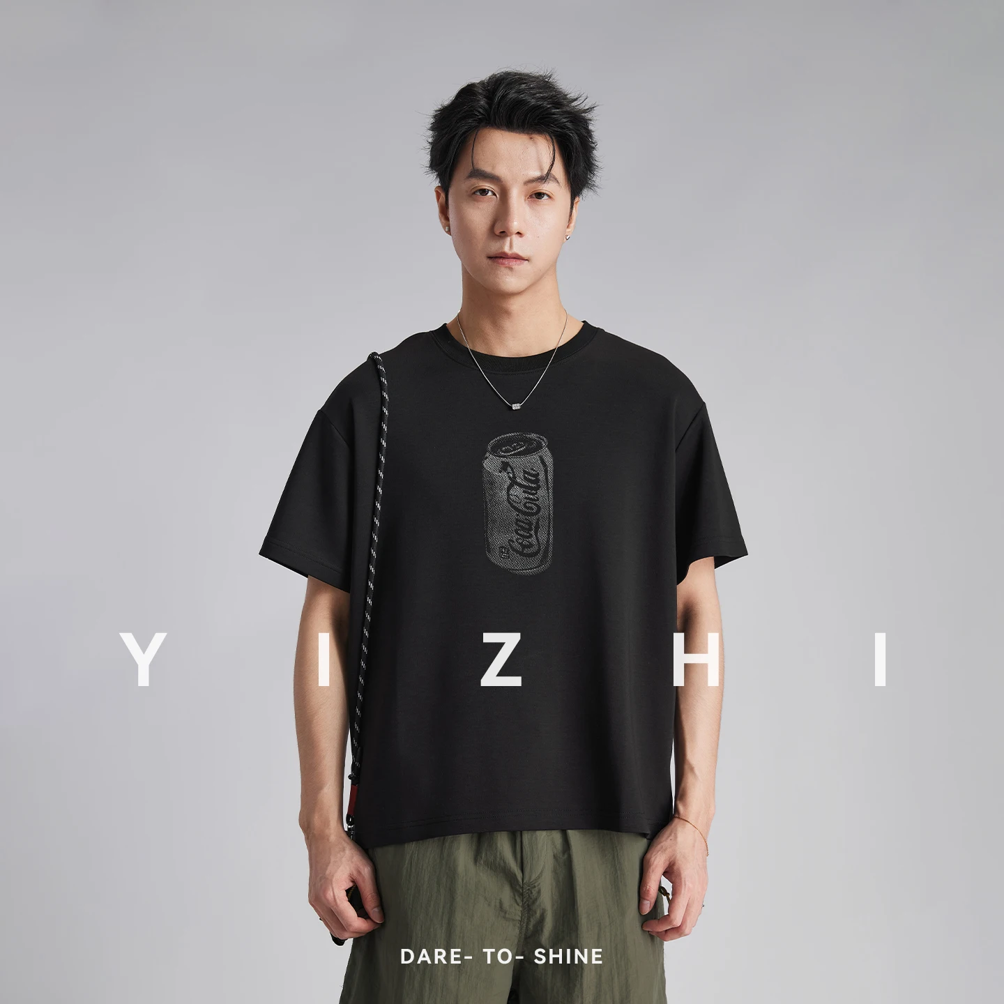 Fashion Men Modal Printed Cool Feeling Short Sleeve T Shirt 2026 Summer Loose Versatile Casual Daily