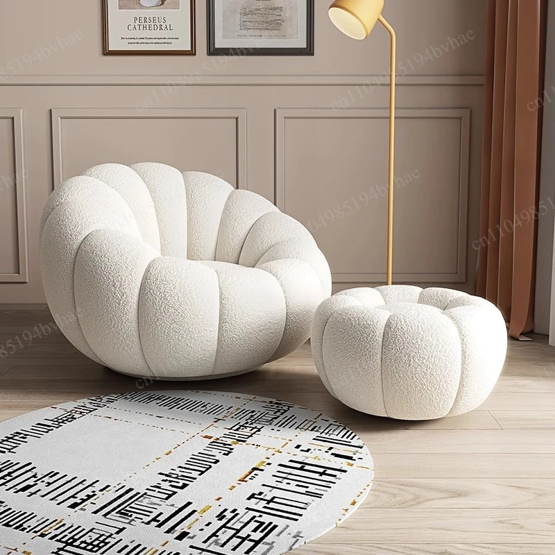 Pumpkin lazy sofa tatami small apartment leisure chair living room balcony single sofa chair