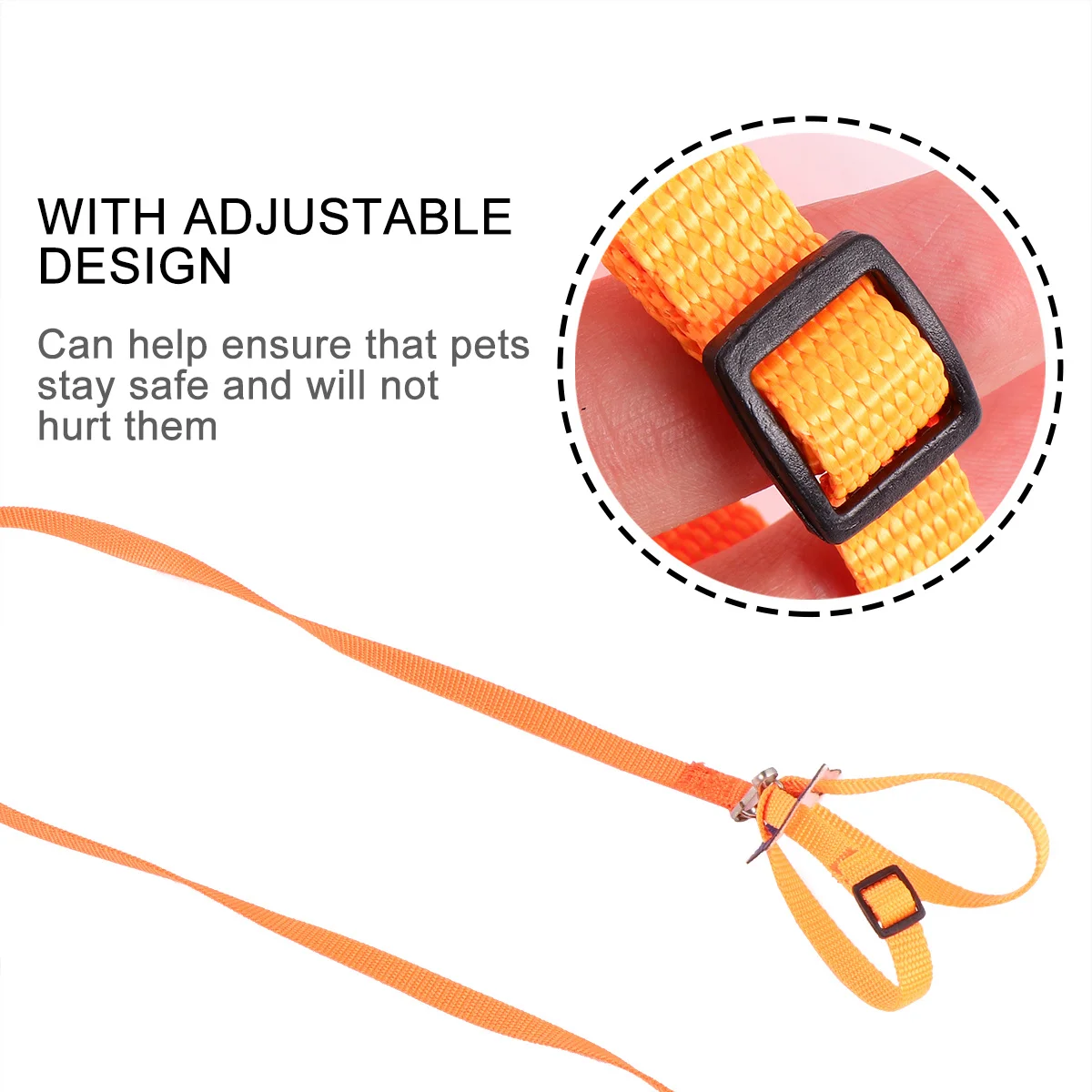 

1pc Pet Pulling Rope For Bird Hamster Turtle Lizard Walking Leash Outdoor Pet Supplies 8-Shaped Safety Design Tow Rope