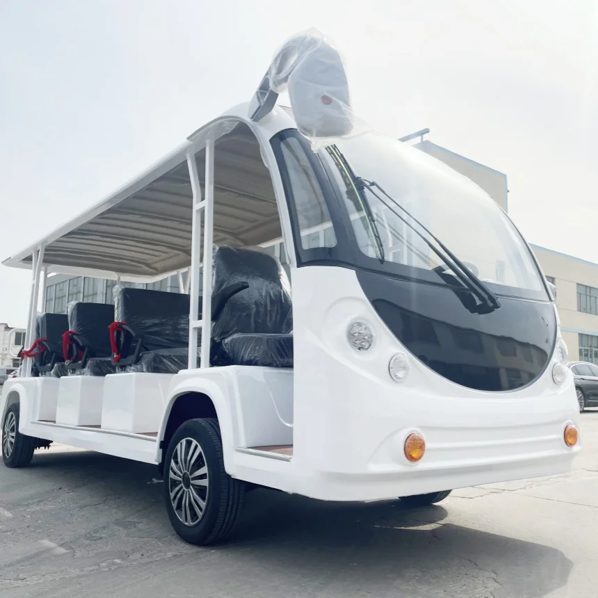 

Manufacturer's New 8 11 14 Seater Electric Sightseeing Pick-Up City School Transportation Pick-Up Tourism Wholesale And Retail