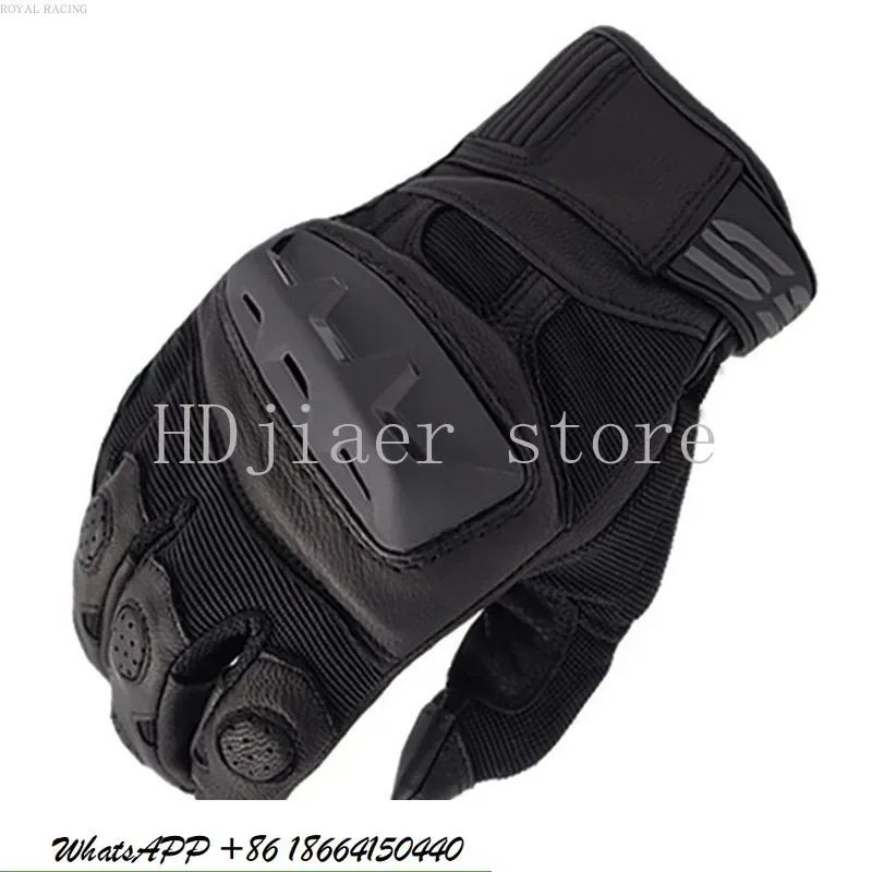 

Motorcycle Gloves - Perforated Breathable Anti-Fall, Knight Competition Gloves with Pull-On Design, Motorcycle Riding Gear