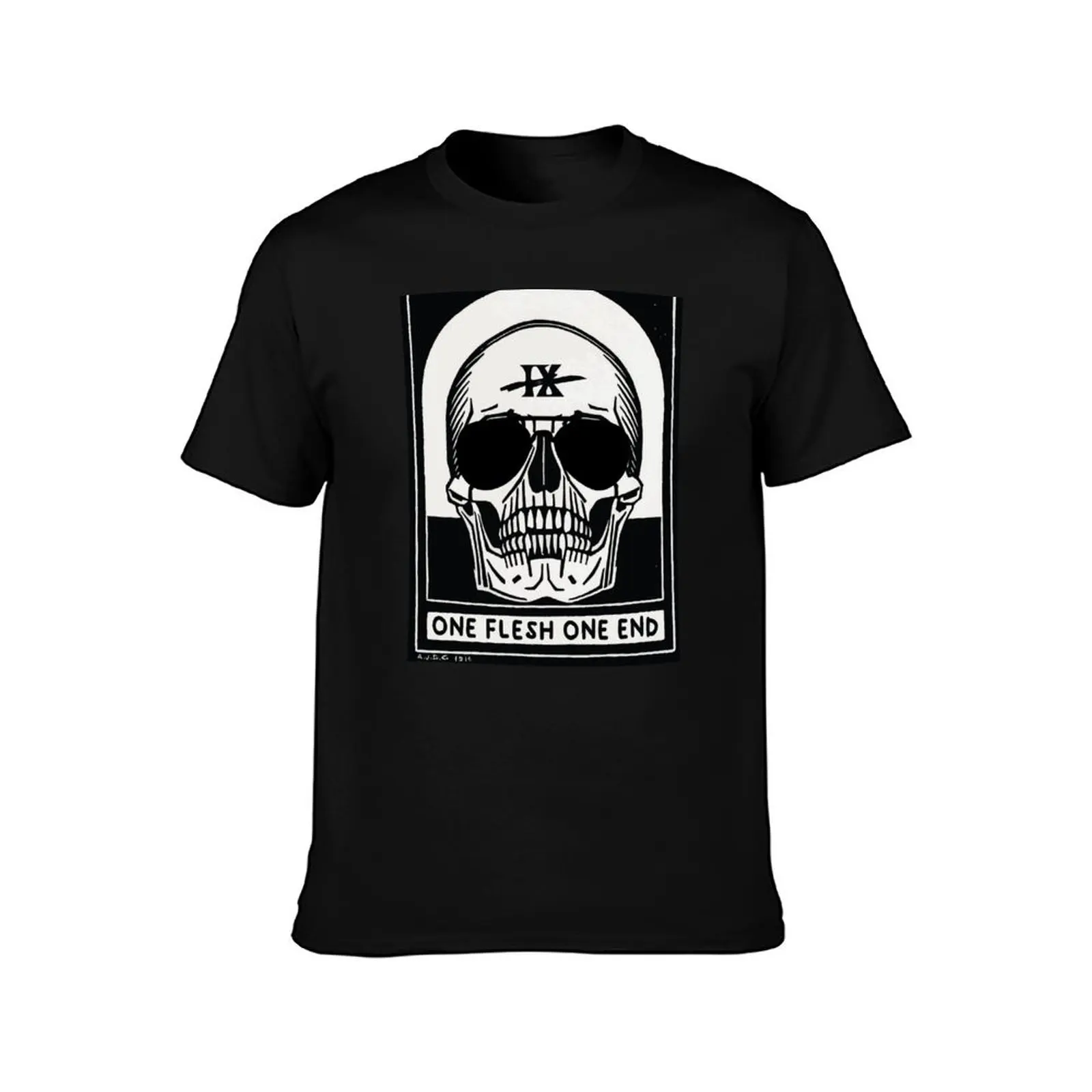 Harrow The Ninth-One Flesh One End T-Shirt Basic Simple Design Short Sleeve Shirt T-Shirt