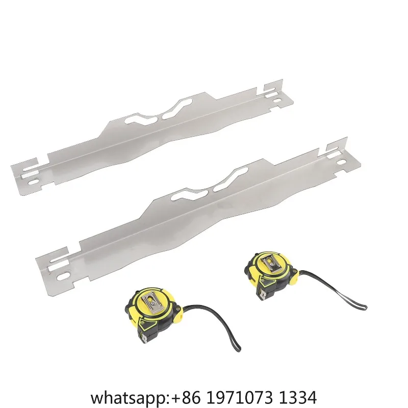 Stainless Steel Wheel Alignment Tool Plates with 2PCS 3 Meters Tape Measure Toe Alignment Tool for All Cars Sedans SUVs