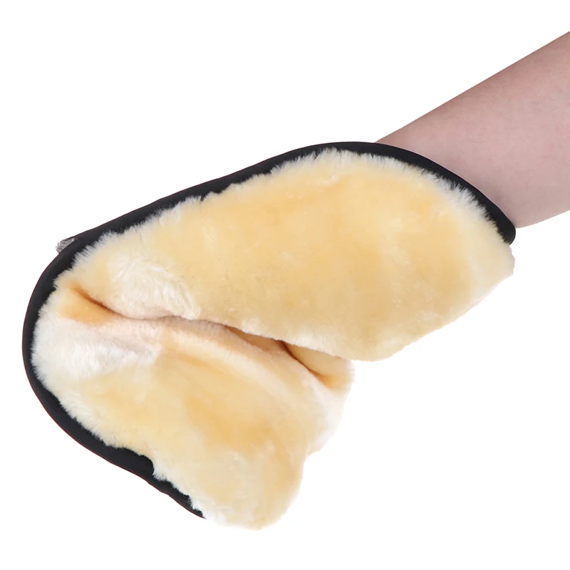 Ultra Soft Microfiber Car Wash Cleaning Mitt, Gentle Detail Dusting & Stain Removal, Vehicle Care Accessory