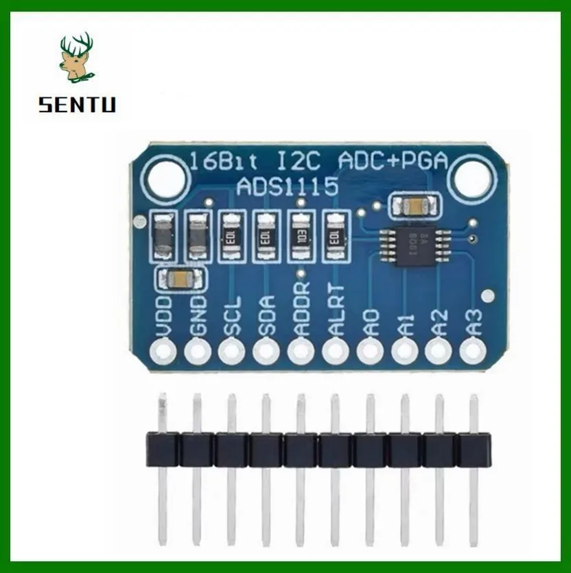 

ADS1115 ADC ultra-compact 16-precision ADC module development board