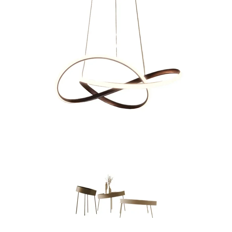Restaurant chandelier modern minimalist creative personality art led restaurant light Nordic