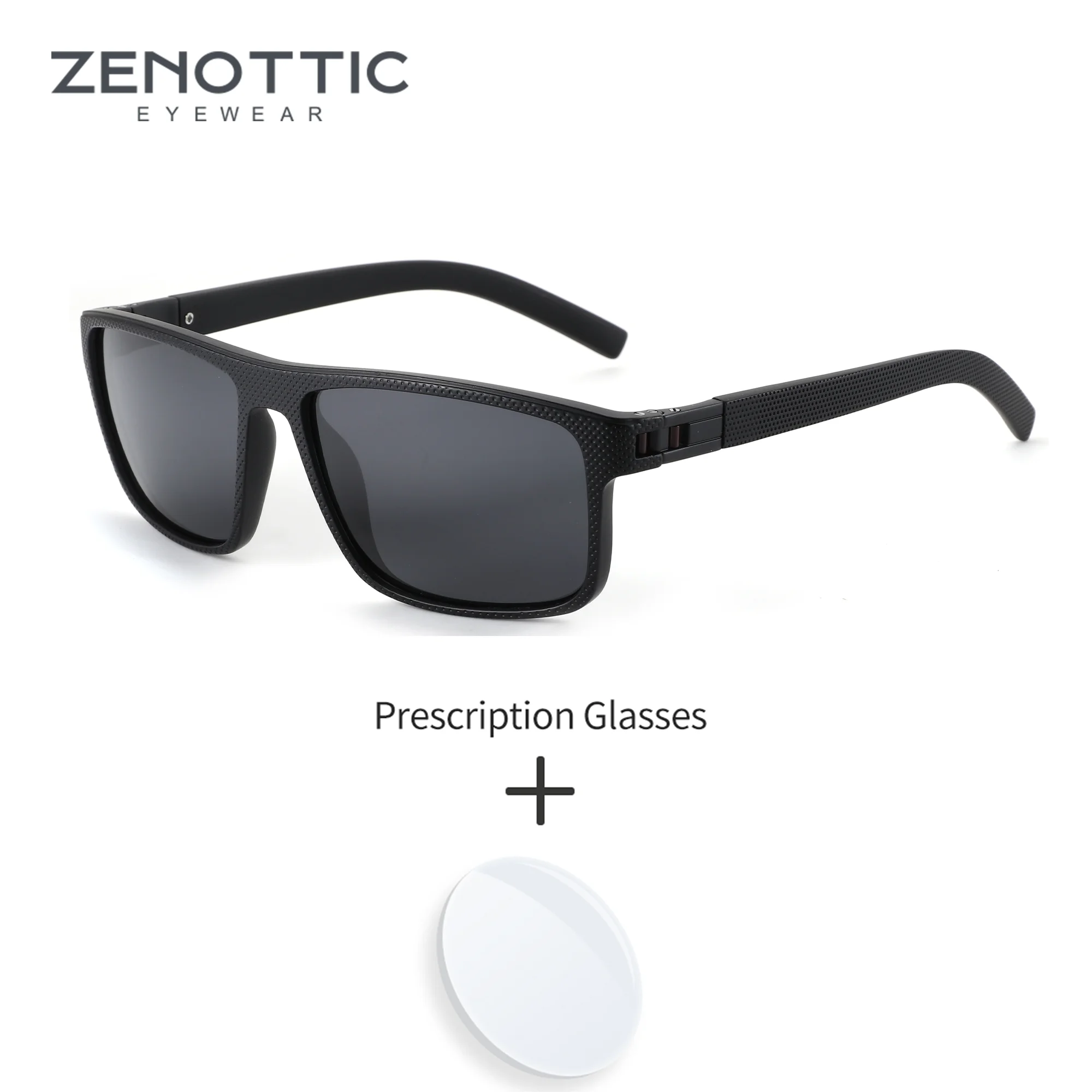 

ZENOTTIC L размер стильные спортивные квадратные поляризационные солнцезащитные очки TR90 по рецепту для мужчин прогрессивные UV400 оптические солнцезащитные очки